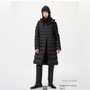 Uniqlo Ultra Light Down Long Coat Black Large